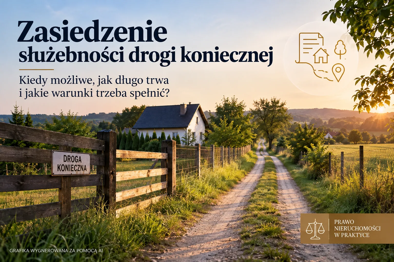 Zasiedzenie służebności drogi gruntowej – czy brak utwardzenia wyklucza prawo przejazdu?